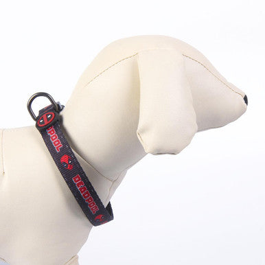 For Fan Pets Premium Deadpool Adult Dog Collar - Black