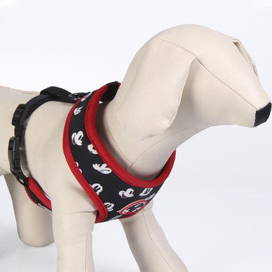 For Fan Pets Premium Mickey Adult Dog Harness - Black