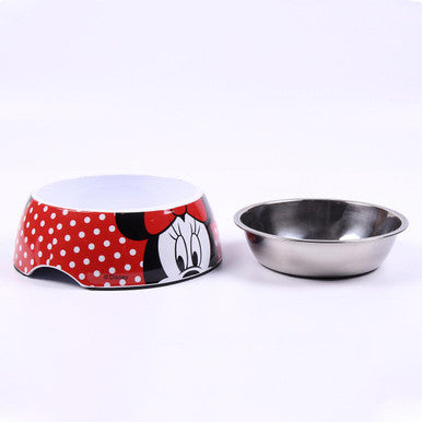 For Fan Pets Minnie Dog Bowl