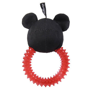 For Fan Pets Mickey Teethers Adult Dog Toy - Black