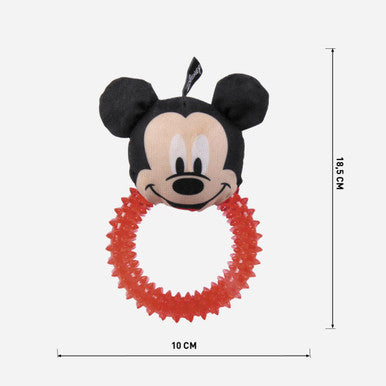 For Fan Pets Mickey Teethers Adult Dog Toy - Black