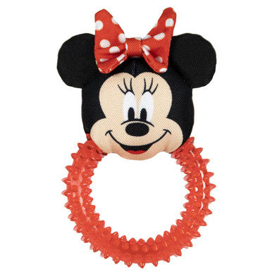 For Fan Pets Minnie Teethers Adult Dog Toy - Red