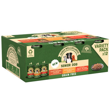 James Wellbeloved Grain-free Senior Wet Dog Food - Mixed Selection in Loaf