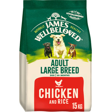 James Wellbeloved Gluten-free Large Adult Dry Dog Food - Chicken & Rice