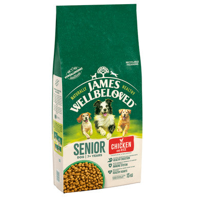 James Wellbeloved Gluten-free Senior Dry Dog Food - Chicken & Rice