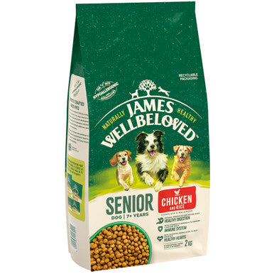 James Wellbeloved Gluten-free Senior Dry Dog Food - Chicken & Rice