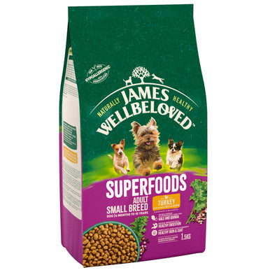 James Wellbeloved Superfoods Gluten-free Small Adult Dry Dog Food - Turkey, Kale & Quinoa