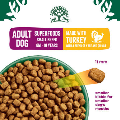 James Wellbeloved Superfoods Gluten-free Small Adult Dry Dog Food - Turkey, Kale & Quinoa