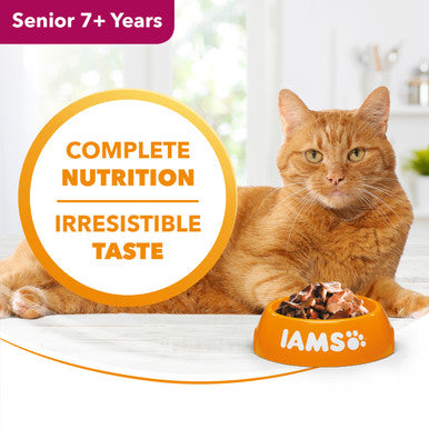 Iams Delights Senior Wet Cat Food - Land & Sea Collection in Gravy