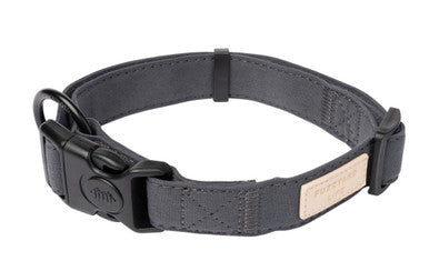 FuzzYard Life Adjustable Dog Collar - Slate Grey