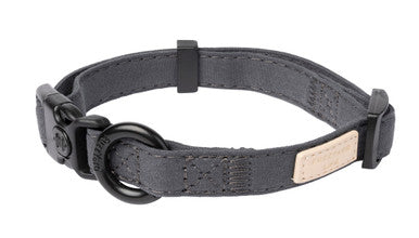 FuzzYard Life Adjustable Dog Collar - Slate Grey