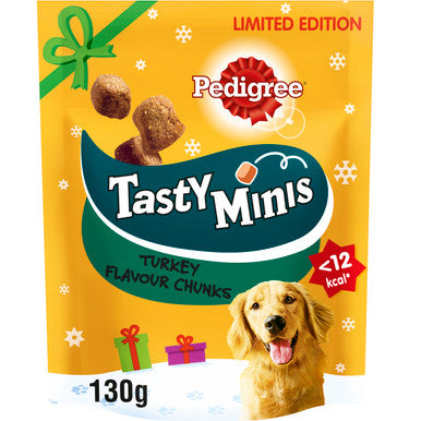 Pedigree Christmas Tasty Minis Chewy Cubes Adult Dog Treats - Turkey