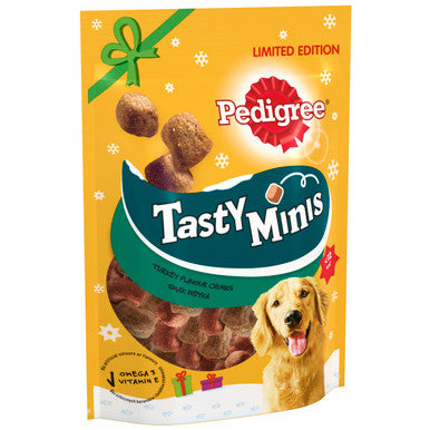 Pedigree Christmas Tasty Minis Chewy Cubes Adult Dog Treats - Turkey