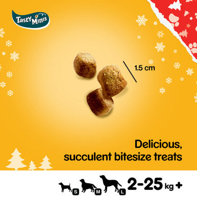 Pedigree Christmas Tasty Minis Chewy Cubes Adult Dog Treats - Turkey