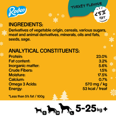 Pedigree Christmas Rodeo Adult Dog Treats - Turkey