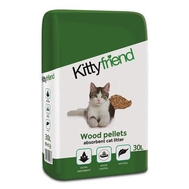 Kittyfriend Wood Pellets Absorbent Cat Litter