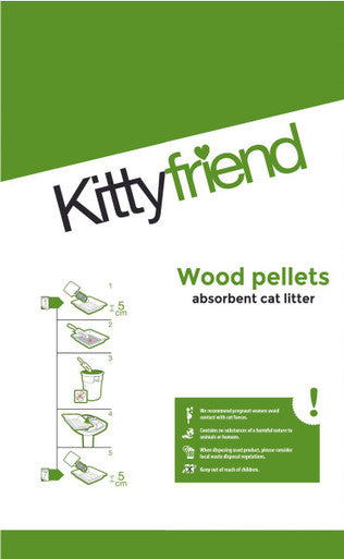 Kittyfriend Wood Pellets Absorbent Cat Litter