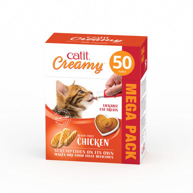 Catit Creamy Grain-free Adult Cat Treats - Chicken