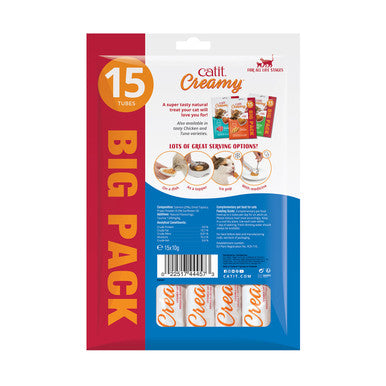 Catit Creamy Grain-free Adult Cat Treats - Salmon & Prawn