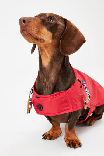 Joules Dog Raincoat - Red