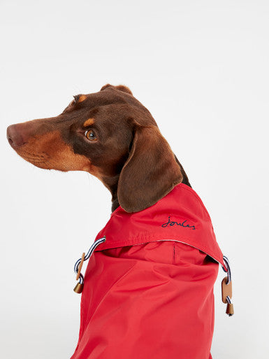 Joules Dog Raincoat - Red