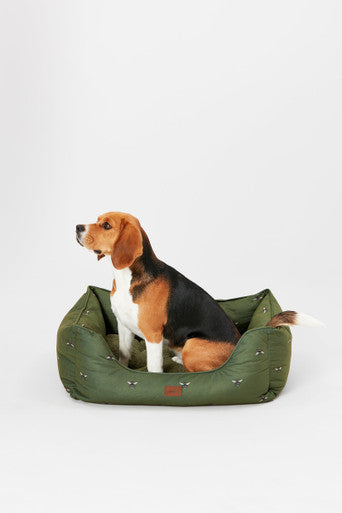 Joules Bee Print Box Dog Bed