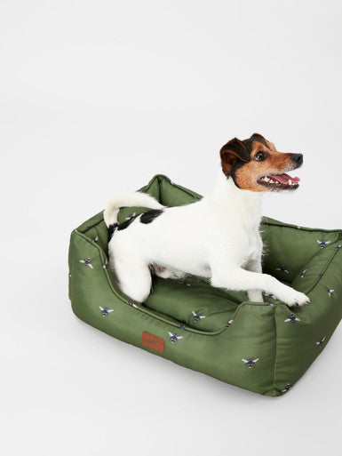 Joules Bee Print Box Dog Bed