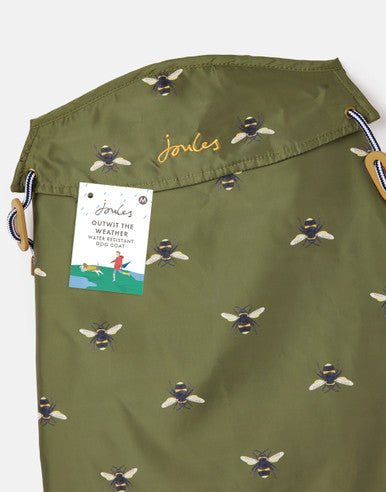 Joules Bee Print Dog Raincoat