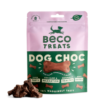 Beco Soft Baked Gluten-free Dog Treats - Choc with Camomile & Quinoa