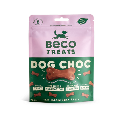 Beco Soft Baked Gluten-free Dog Treats - Choc with Camomile & Quinoa