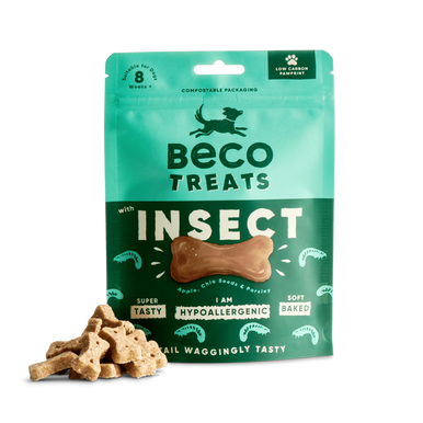 Beco Soft Baked Dog Treats - Insect with Apple & Chia Seeds