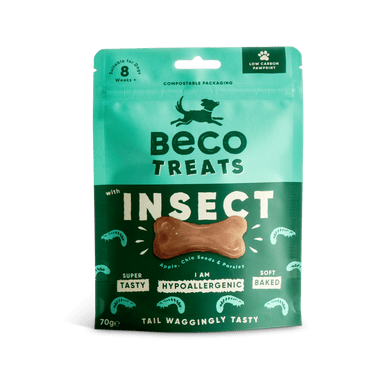 Beco Soft Baked Dog Treats - Insect with Apple & Chia Seeds