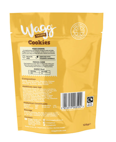 Wagg Cookie Bites Dog Treats - Peanut Butter & Banana