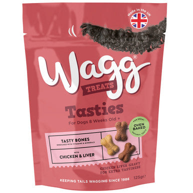 Wagg Tasty Bones Dog Treats - Chicken & Liver