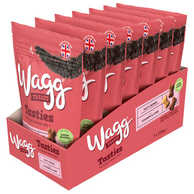 Wagg Tasty Bones Dog Treats - Chicken & Liver