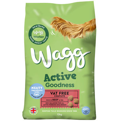 Wagg Active Goodness Adult Dry Dog Food - Beef & Vegetables