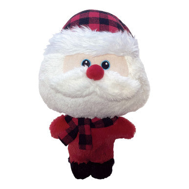 Happy Pet Christmas Big Head Santa Dog Toy