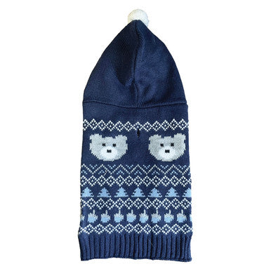 Happy Pet Christmas Cosy Knit Hooded Bear Dog Jumper