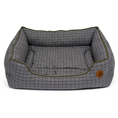 Petface Square Dog Bed - Moss Green