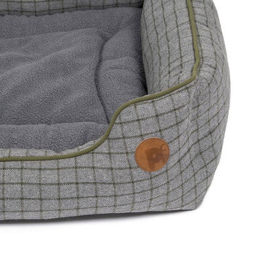 Petface Square Dog Bed - Moss Green