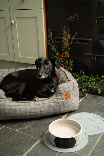 Petface Square Dog Bed - Moss Green