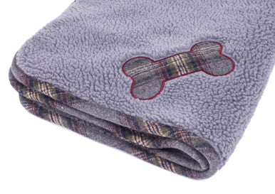 Petface Tweed Comforter Dog Blanket - Grey