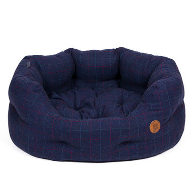 Petface Midnight Tweed Oval Dog Bed