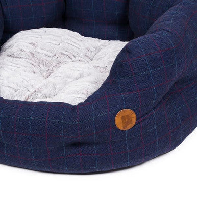 Petface Midnight Tweed Oval Dog Bed