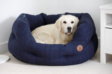 Petface Midnight Tweed Oval Dog Bed