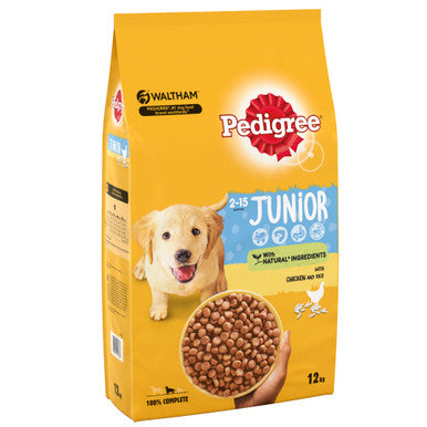 Pedigree Medium Puppy and Junior Dry Dog Food - Chicken & Rice