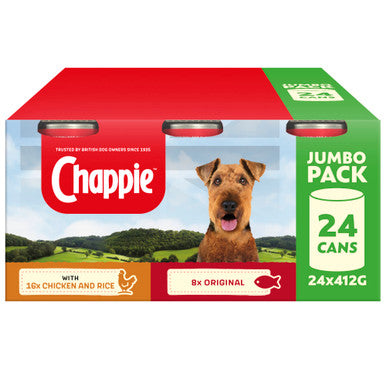 Chappie Adult Wet Dog Food - Favourites in Tins