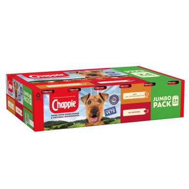 Chappie Adult Wet Dog Food - Favourites in Tins