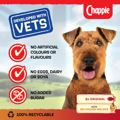 Chappie Adult Wet Dog Food - Favourites in Tins