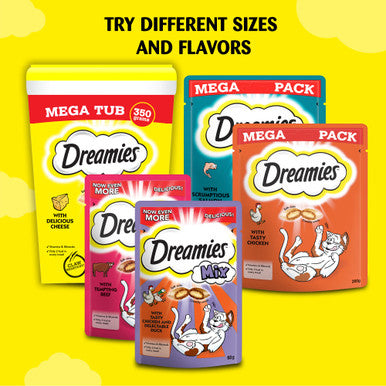 Dreamies Adult and Kitten Cat Treats - Cheese